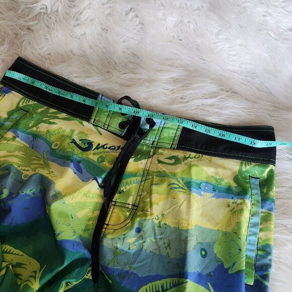 Mojo Gear Fishing Performance Board Shorts Swim Trunk Men Sz 36 - Picture 9 of 16